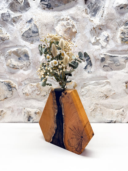 Vase en bois d'If - Sépia