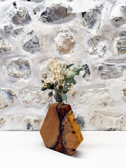 Vase en bois d'If - Ambre